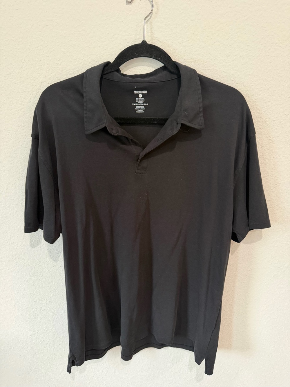 Men's Black Polo Shirt - True Classic